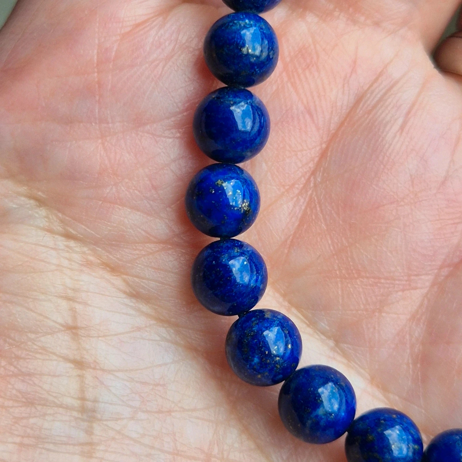 Natual Lapis Lazuli beaded bracelet – photo 2